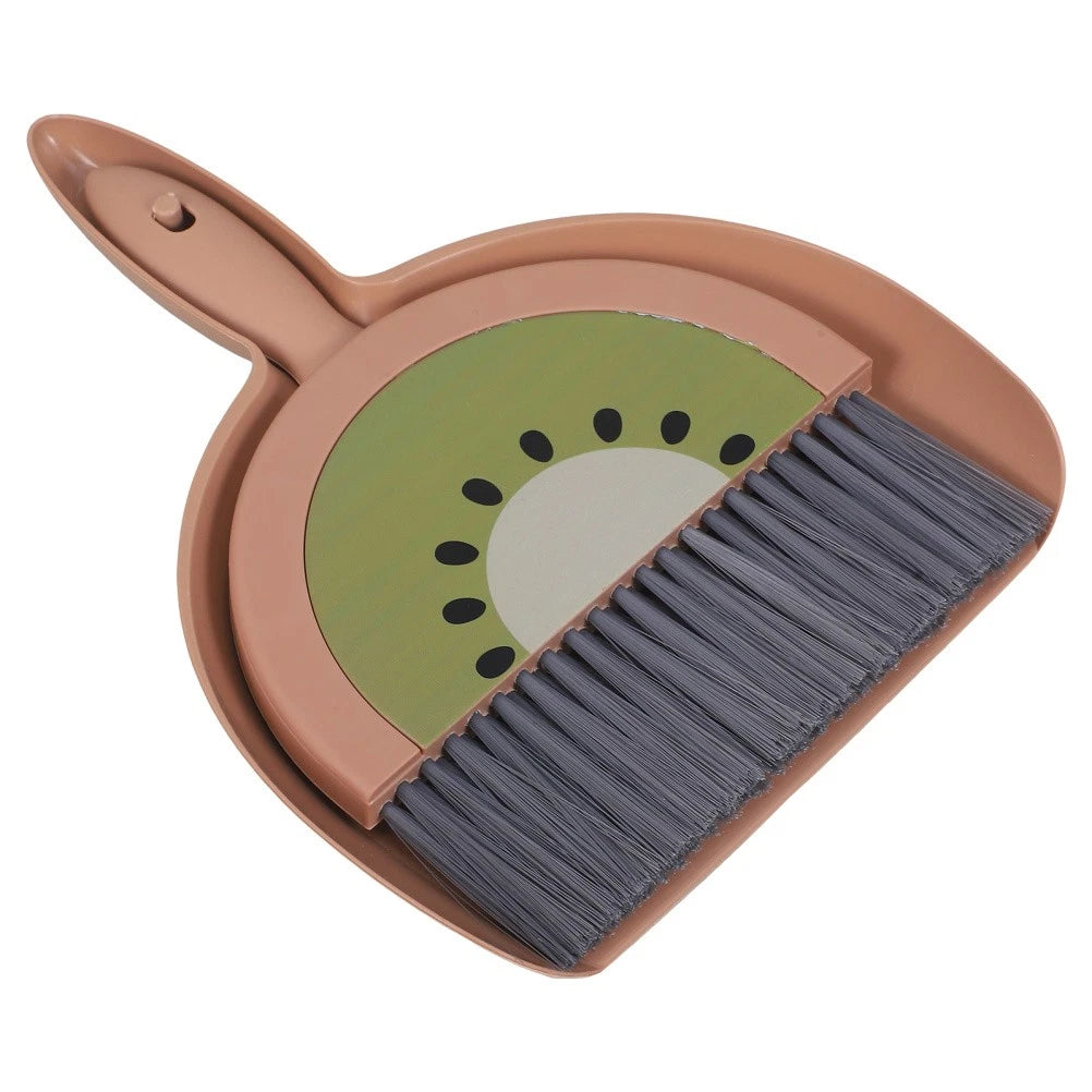 Mini Broom Set Dad Office Brooms for Sweeping Indoor Dustpan and