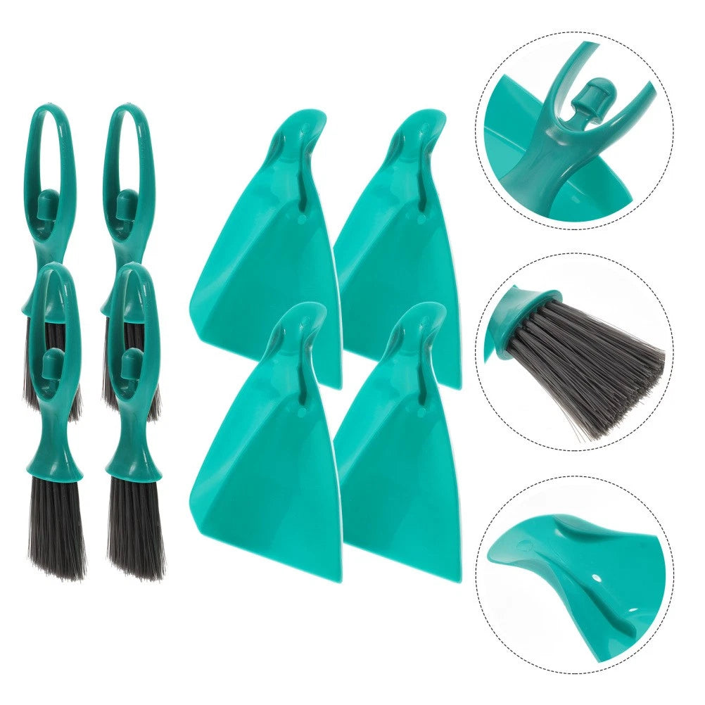 4 Sets Dustpan Brush Keyboard Cleaner Mini Broom Small Household Supplies