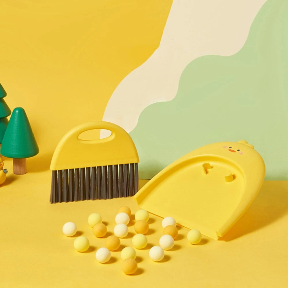 Mini Dustpan Set Baby Child Tabletop Cleaning Brush and Desktop Broom