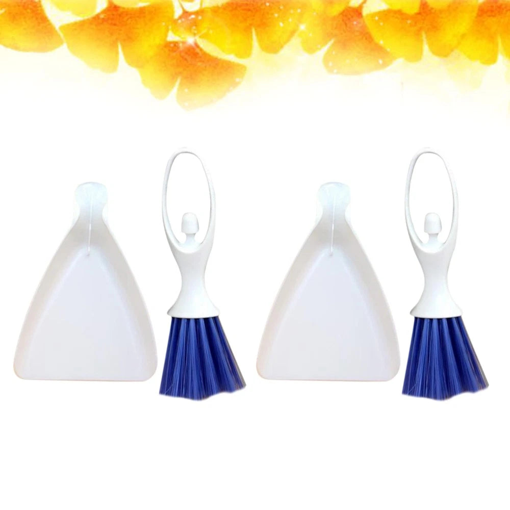 2 Sets Mini Dustpan Broom Cleaner Hamster Cage Animal Waste Cleaning