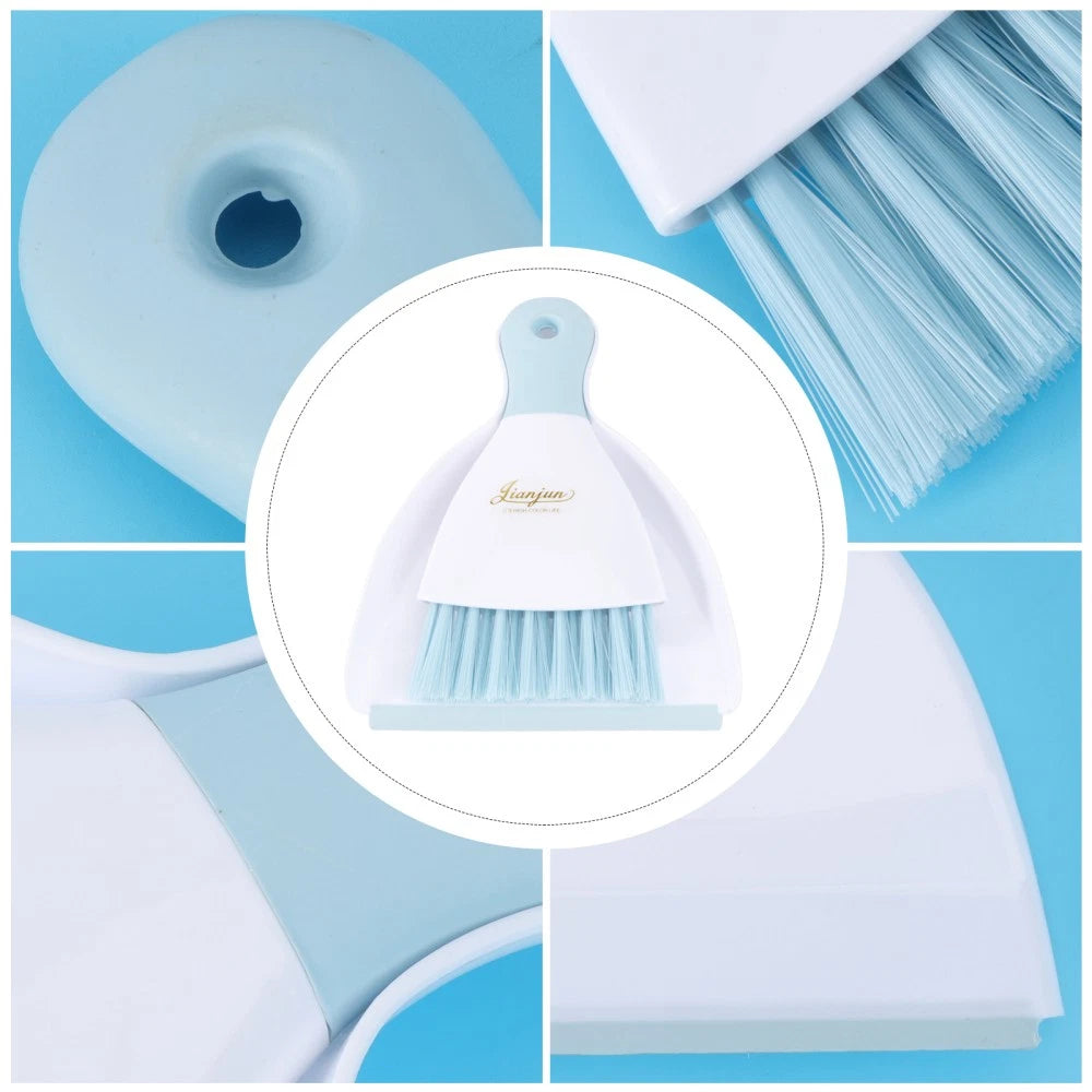 Set of 3 Convenient Small Dustpan Cleaning Tools Desktop Cleaner