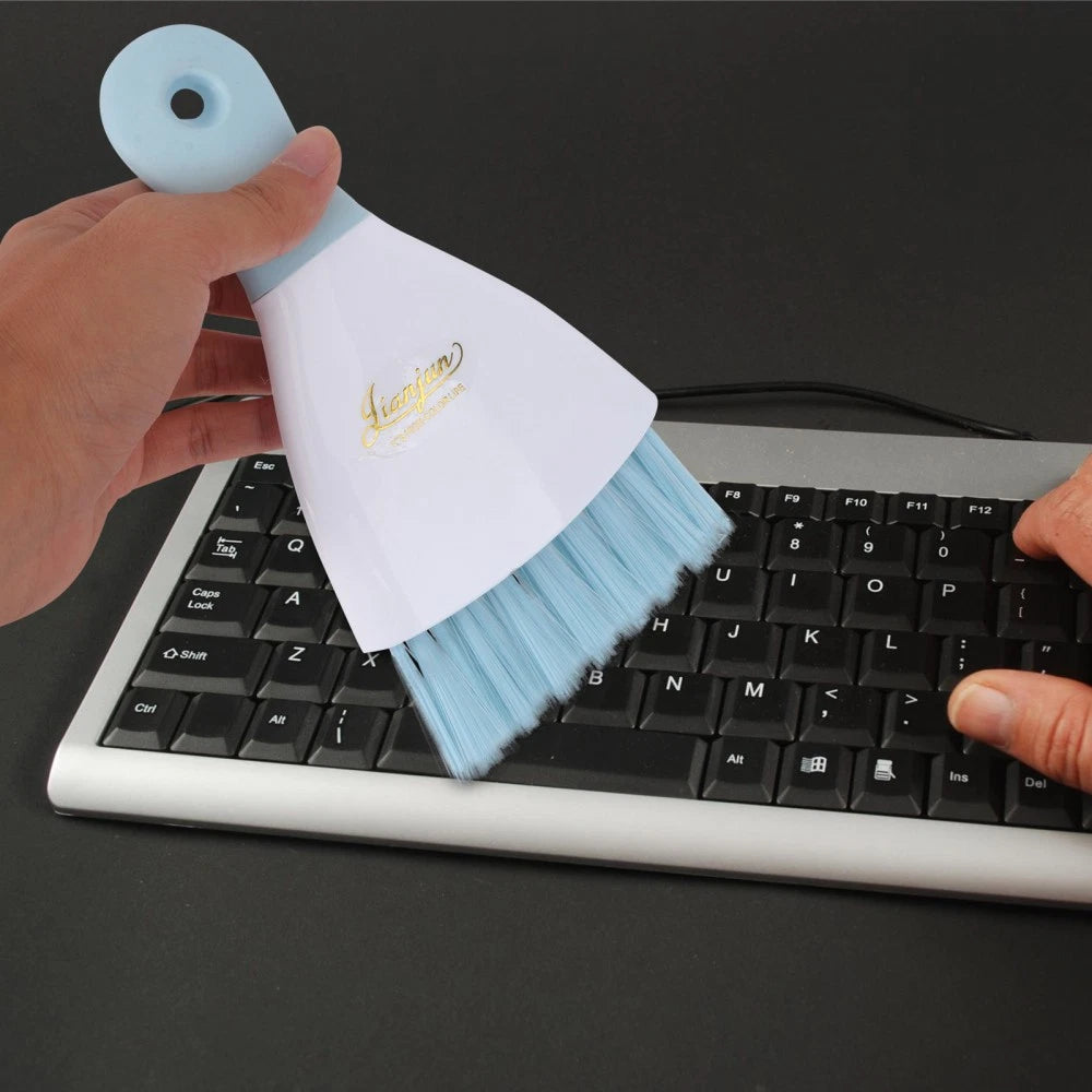 Set of 3 Convenient Small Dustpan Cleaning Tools Desktop Cleaner