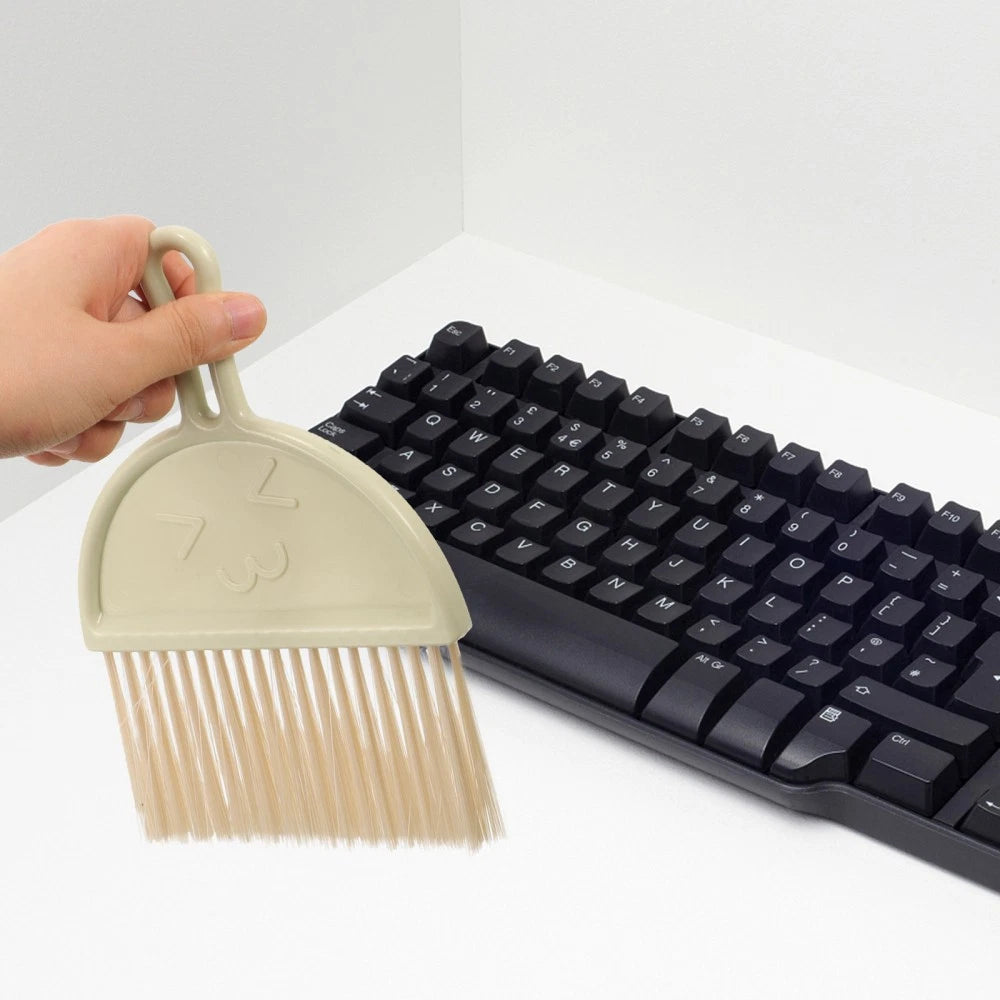 Cleaning Brush Set Worktop Dustpan Brushes Child Desktop Tabletop