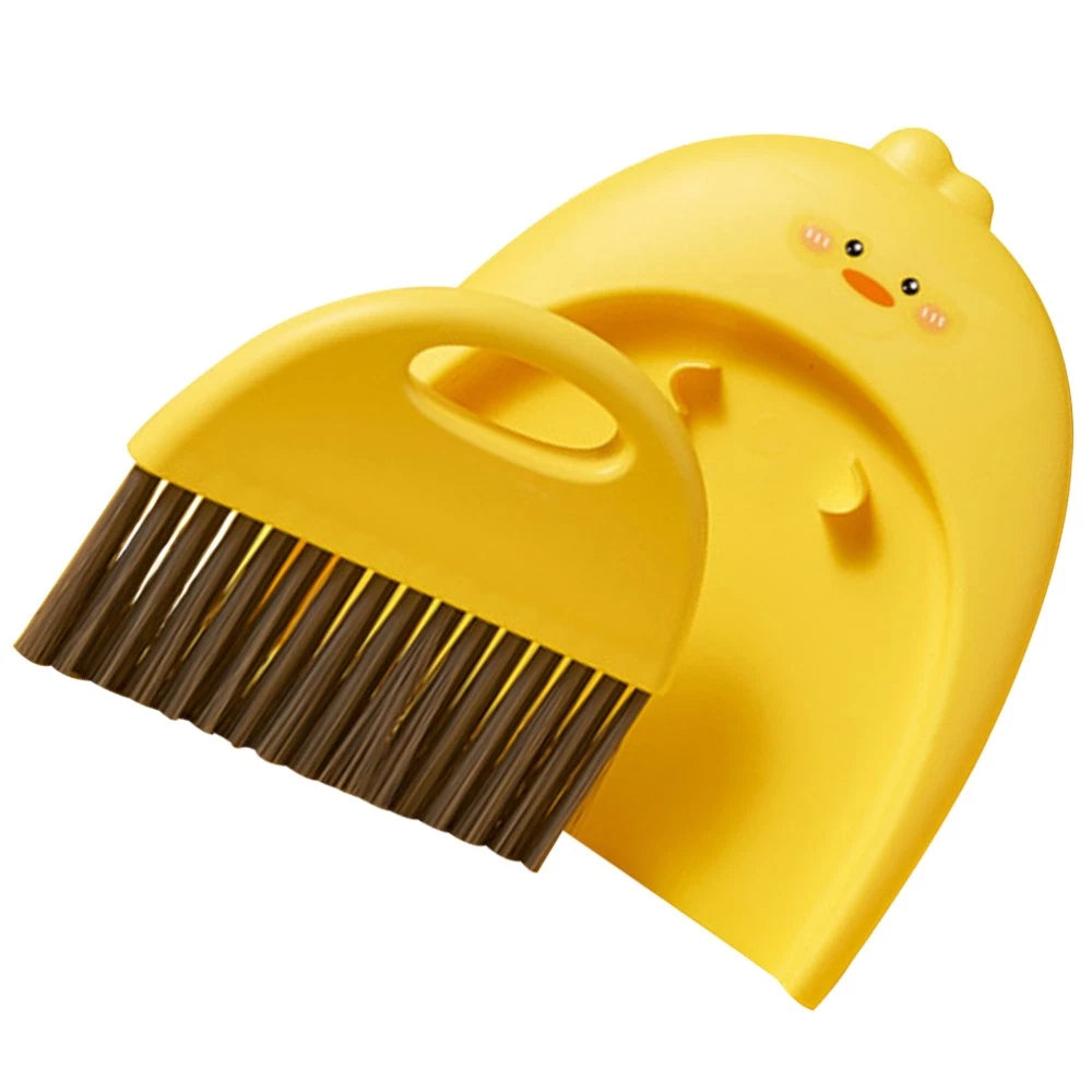 Mini Dustpan Set Baby Child Small Broom with Tabletop Cleaning Brush and