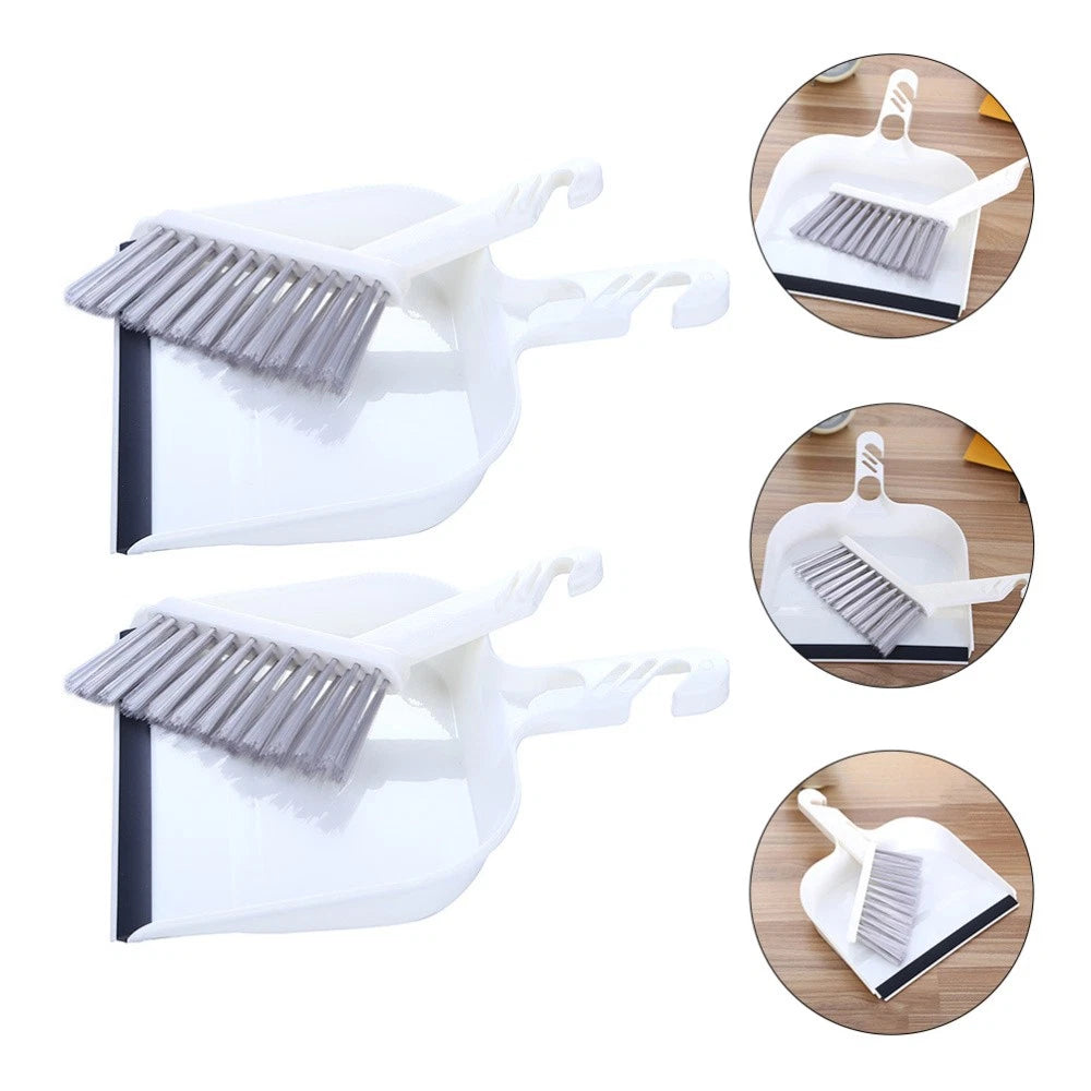 2 Sets Kitchen Cleaning Mini Dustpan and Brush Broom Child Tools