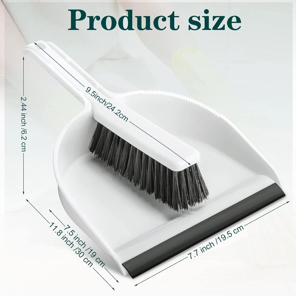 2 Pcs Mini Dustpan and Brush Set, Small Broom and Dustpan Set Small Cleaning ...