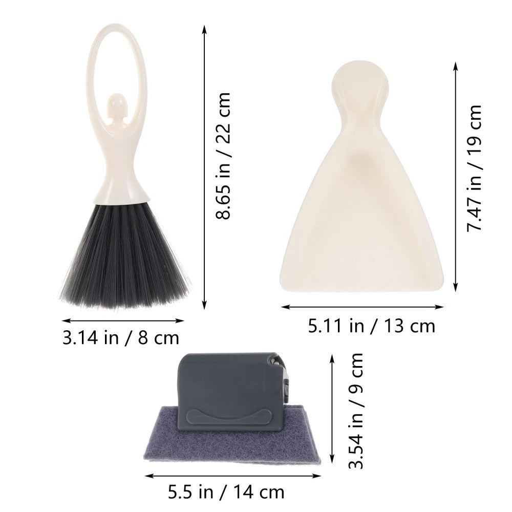 Cleaning Broom Dustpan Set Brush Small Brushes Countertop Household Tool