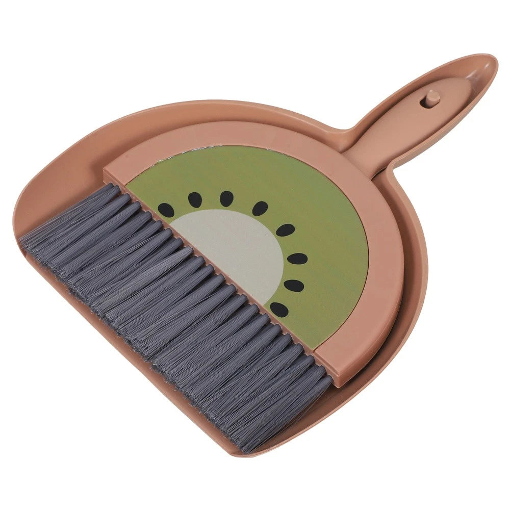 Mini Broom Set Dad Office Brooms for Sweeping Indoor Dustpan and