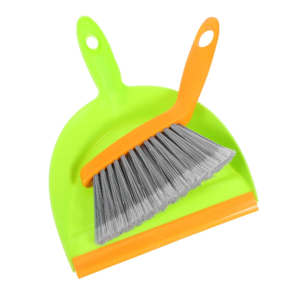 Table Cleaning Small Broom With Dustpan Plastic Mini Duster Office Cleaner Broom