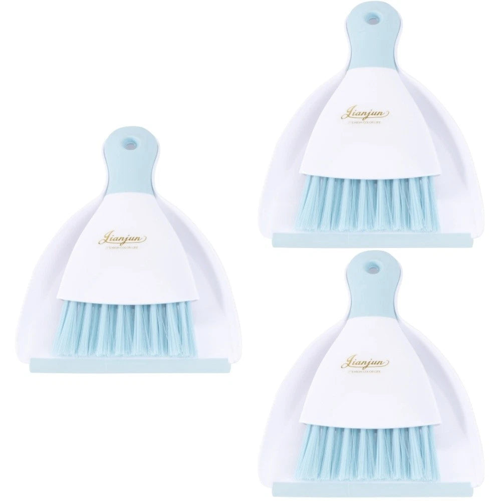 3 Count Convenient Small Dustpan Set Desktop Cleaner Household Supplies