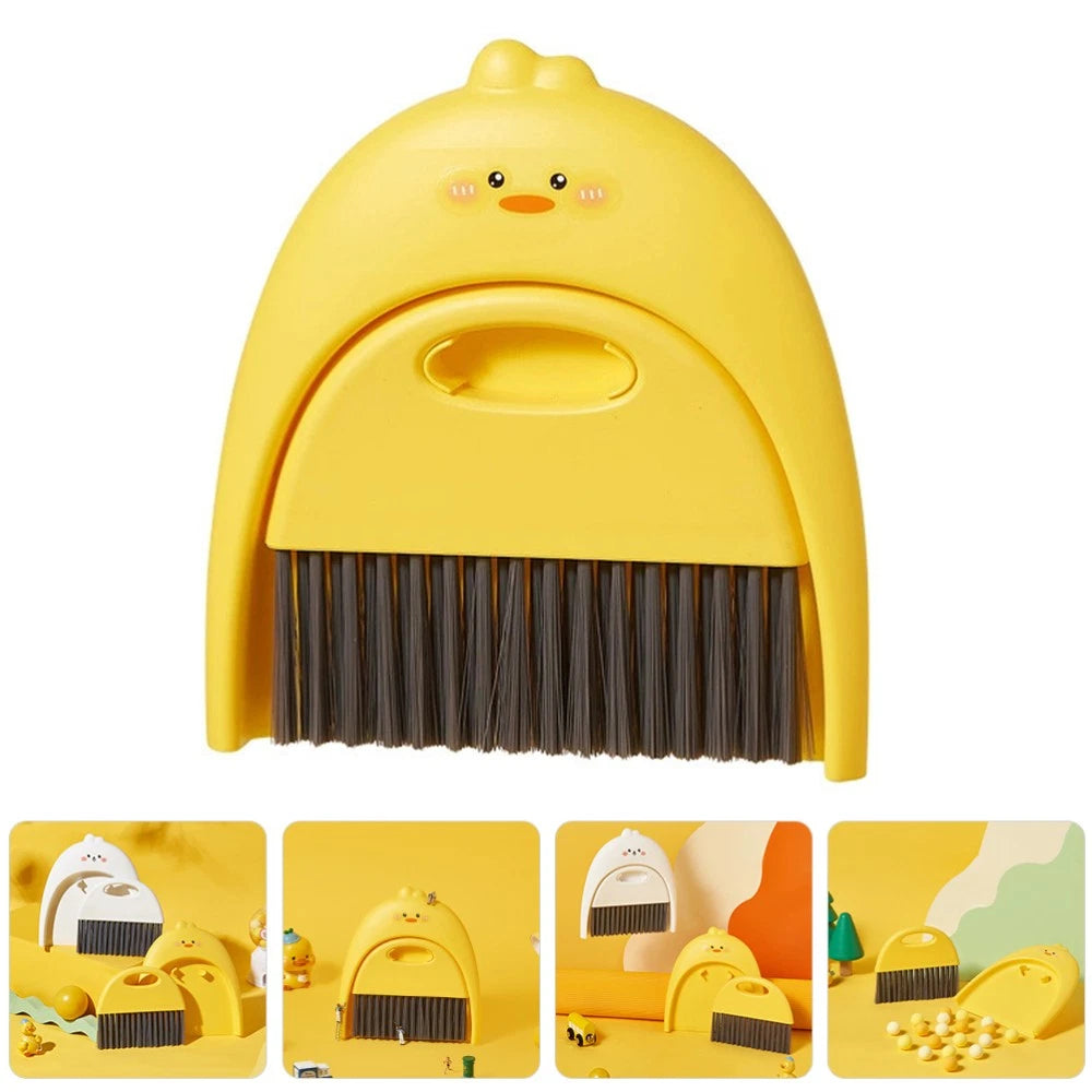 Mini Dustpan Set Child Baby Portable Broom Tabletop Cleaning Brush and