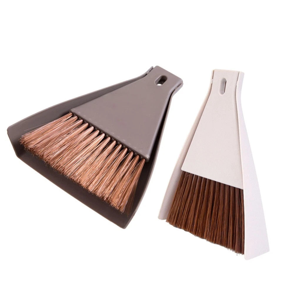 2 Set Preschool Education Broom Small Dustpan Travel Tabletop Fireplace Brush