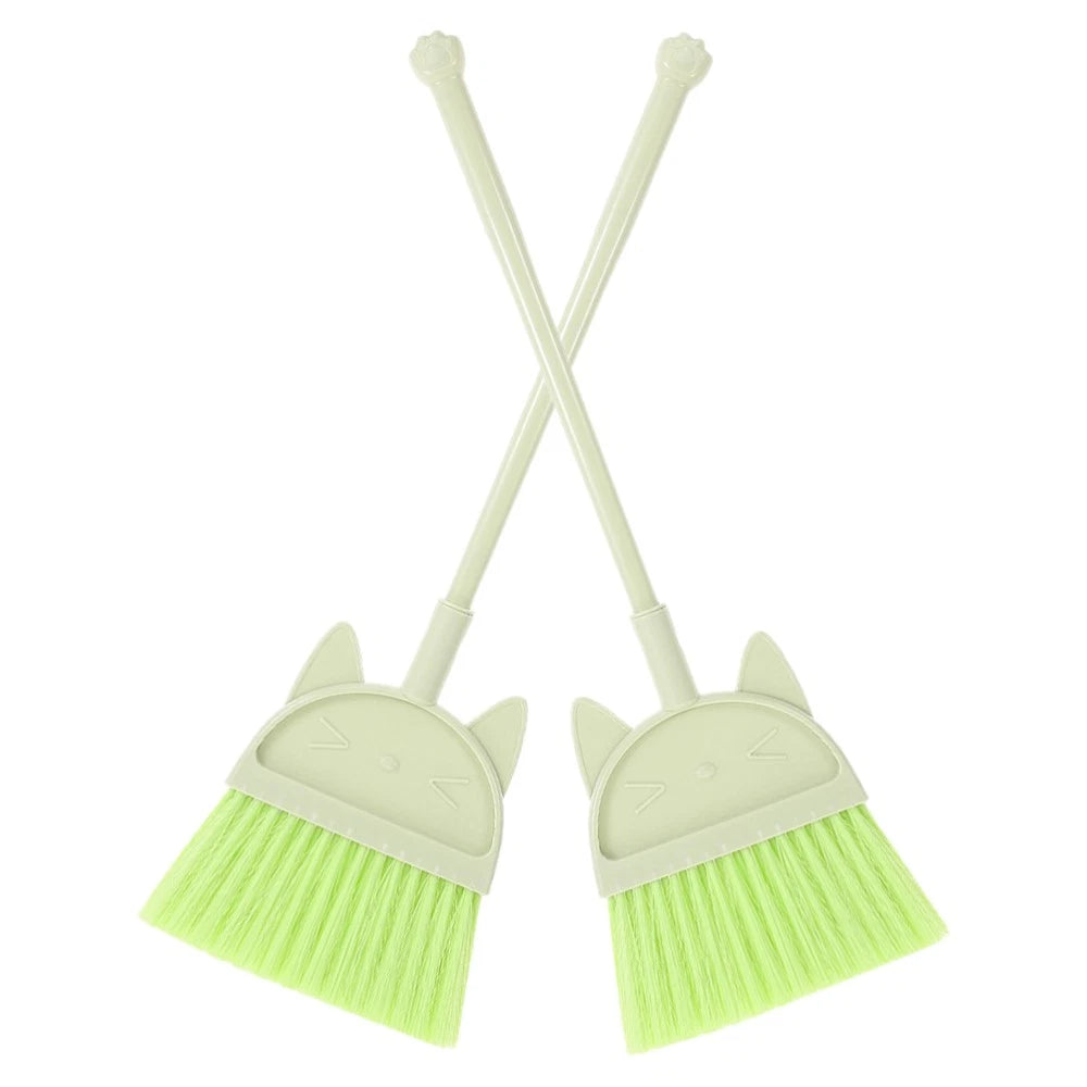 2 Pcs Children's Broom Set Toddler Kids Dustpan and Cleaning Toys