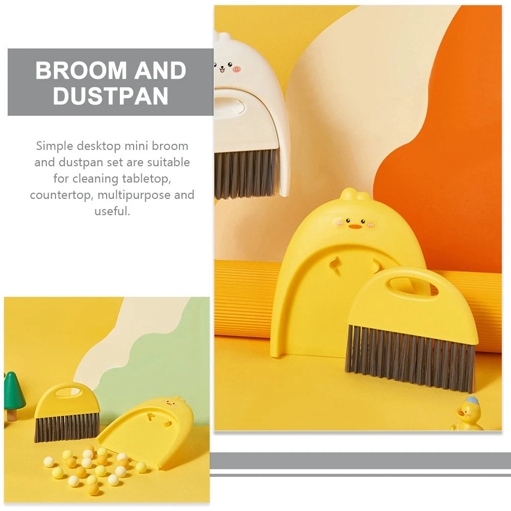 Mini Dustpan Set Desktop and Broom Baby Child Small Cleaning Brush
