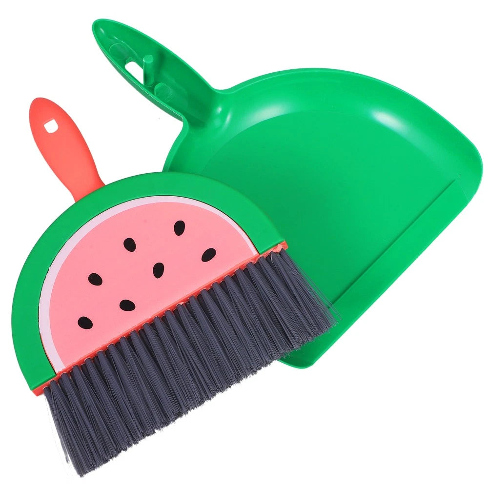 Mini Broom Set Desktop Dust Cleaner Dustpan and Brush Dad Child with Standing