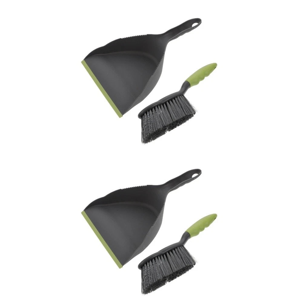 2 Sets of Small Broom and Dustpan Practical Home Cleaner Household Cleaning