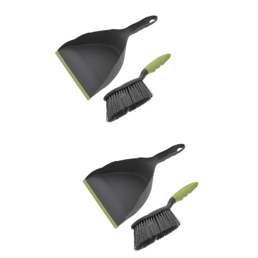 2 Sets of Small Broom and Dustpan Practical Home Cleaner Household Cleaning