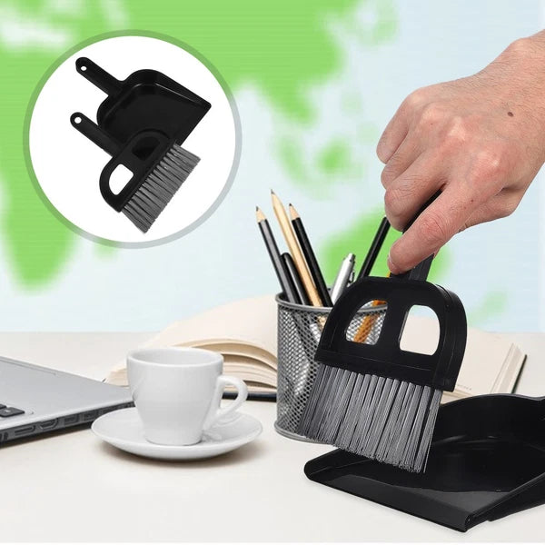 Broom Dustpan Set Car Vent Cleaner Small Sweeping Countertop Brush