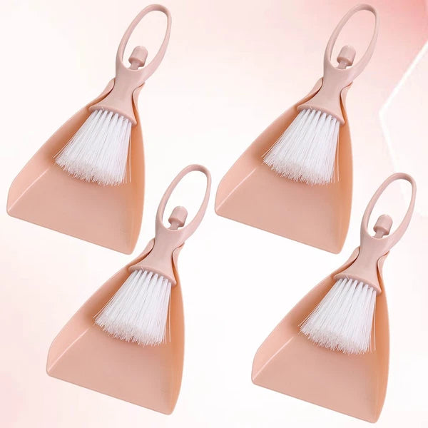 4 Sets Mini Broom Desktop Small Dustpan Toddler Cleaning Supplies
