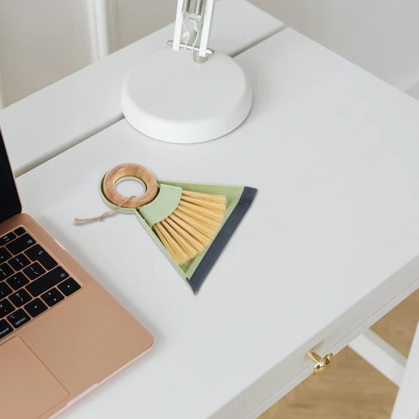 1 Set Small Broom And Dustpan Set Handheld Cleaning Tool Mini Dustpan And Brush