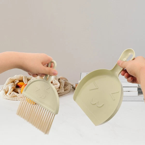 Cleaning Brush Set Worktop Dustpan Brushes Child Desktop Tabletop