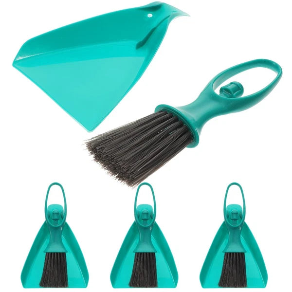 4 Sets Dustpan Brush Keyboard Cleaner Mini Broom Small Household Supplies