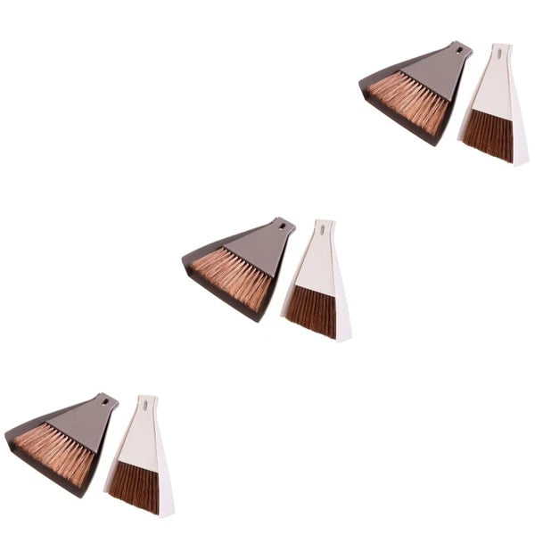 2 Set Preschool Education Broom Small Dustpan Travel Tabletop Fireplace Brush