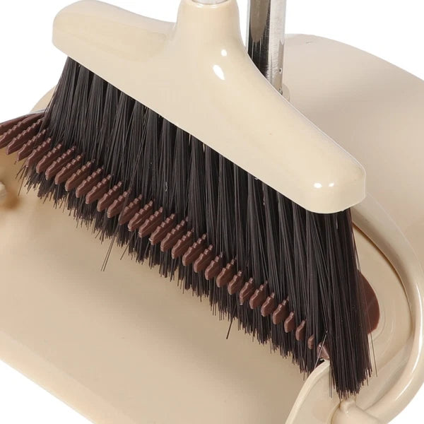 Broom Dustpan Set Washable Duster and Office Plastic Floor Sweeper