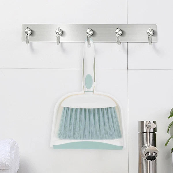 Mini Dustpan and Whisk Broom Set - Small Broom and Dustpan Set for Desk, Table,