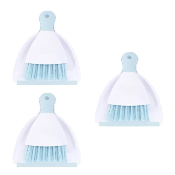 3 Count Convenient Small Dustpan Set Desktop Cleaner Household Supplies