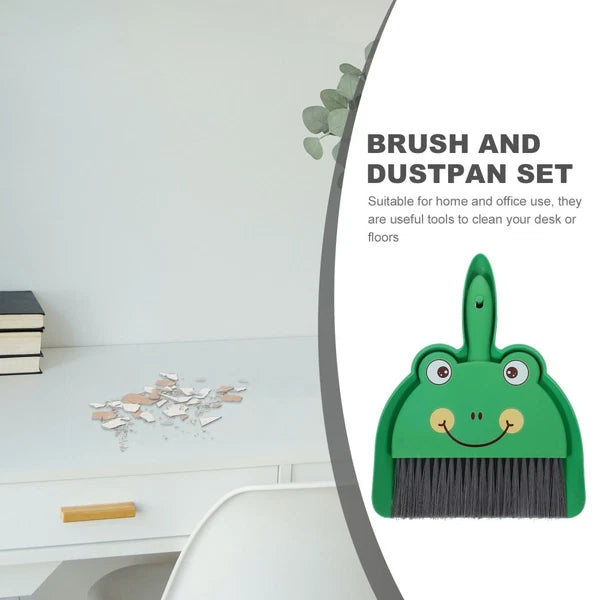 Desktop Cleaning Brush Set Cartoon Handheld Small Broom with Dustpan