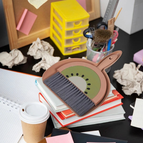 Mini Broom Set Dad Child Brooms for Sweeping Indoor Dustpan Long Handle