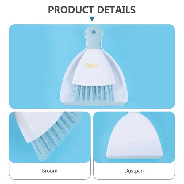 Set of 3 Convenient Small Dustpan Cleaning Tools Desktop Cleaner