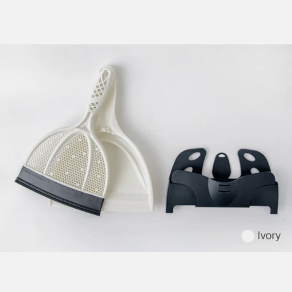 Small Broom Brush Dustpan set Silicone Scraper Squeegee Wiper Floor Sweeper