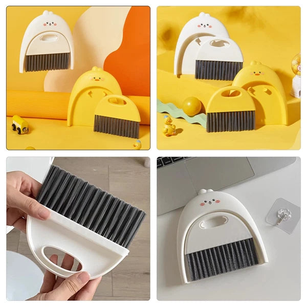 Mini Dustpan Set Child Desktop Broom and Tabletop Cleaning Brush