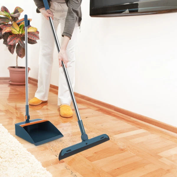 Stand up Broom Cleaning Mop Push Folding Set Floor 3 Piece Child