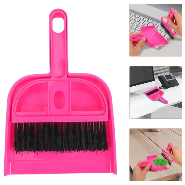 Desktop Broom Set Child Work Tabletop Dustpan Brush Cleaning for Toddlers