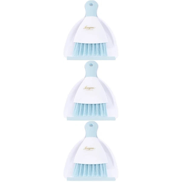 3 Count Convenient Small Dustpan Set Desktop Cleaner Household Supplies