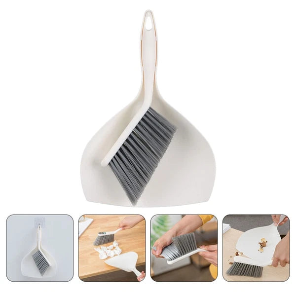 1 Set of Desktop Cleaning Supplies Mini Broom Dustpan Portable Cleaning Tool