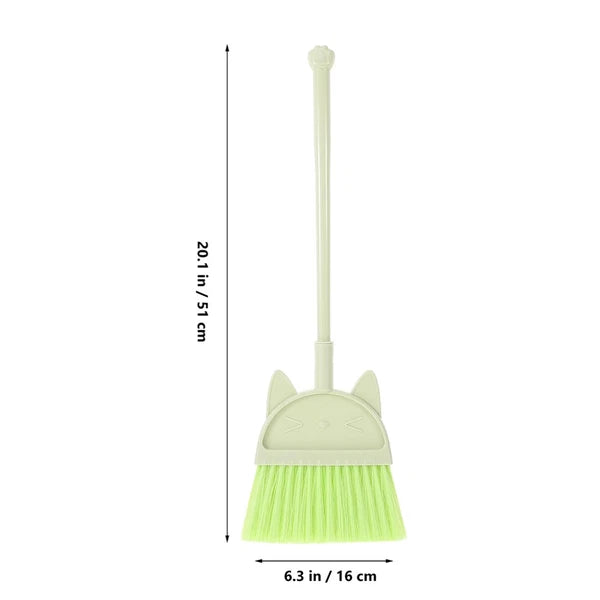 2 Pcs Children's Broom Set Toddler Kids Dustpan and Crumb Sweeper