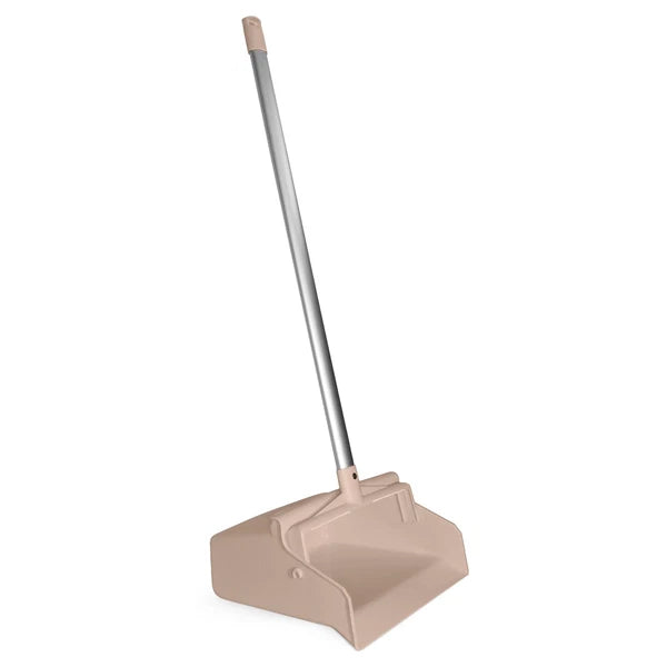 SPARTA Upright Dustpan with Aluminum Handle Serrated Edge for Broom Combing S...