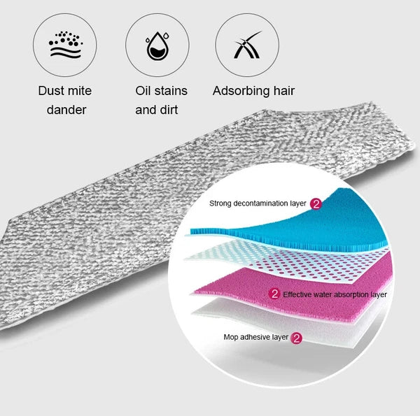 Combination of Broom & Mop Hand Push Type Scoop Household Broom and Dustpan Set