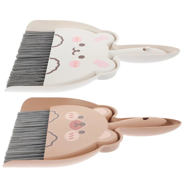 2 Set of Dustpan and Brush Set Small Broom and Dustpan Cleaning Set Portable