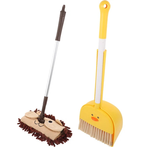 Small Broom Mop Set Baby Child Brush and Dustpan Household Cleaning Supplies