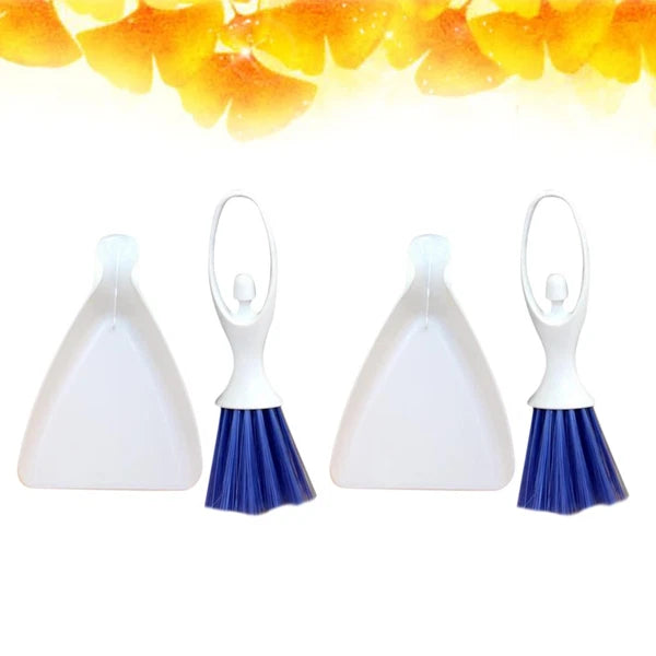 2 Sets Mini Dustpan Broom Cleaner Hamster Cage Animal Waste Cleaning