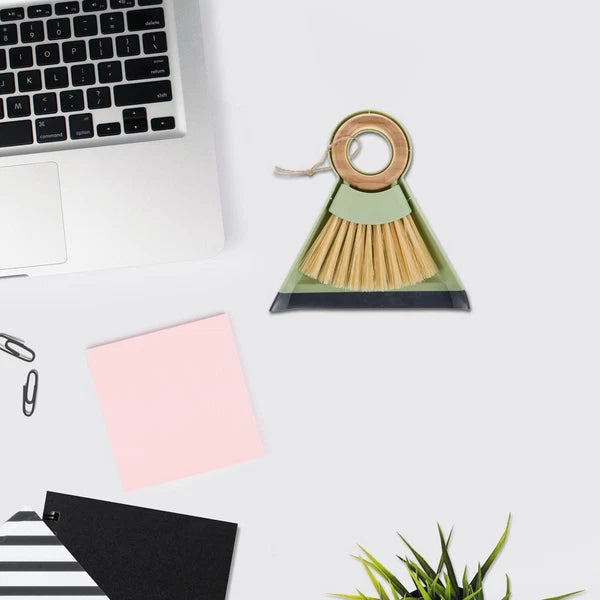 1 Set Small Broom And Dustpan Set Handheld Cleaning Tool Mini Dustpan And Brush