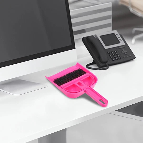 Desktop Broom Set Work Child Dust Pan and Brush Detail Car Detailing