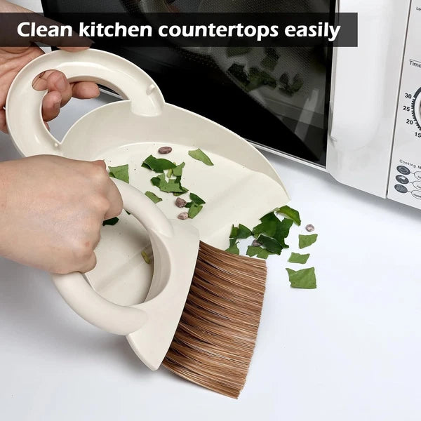 Mini Hand Broom and Dustpan Set: Small Brush and Pan for Cleaning Home