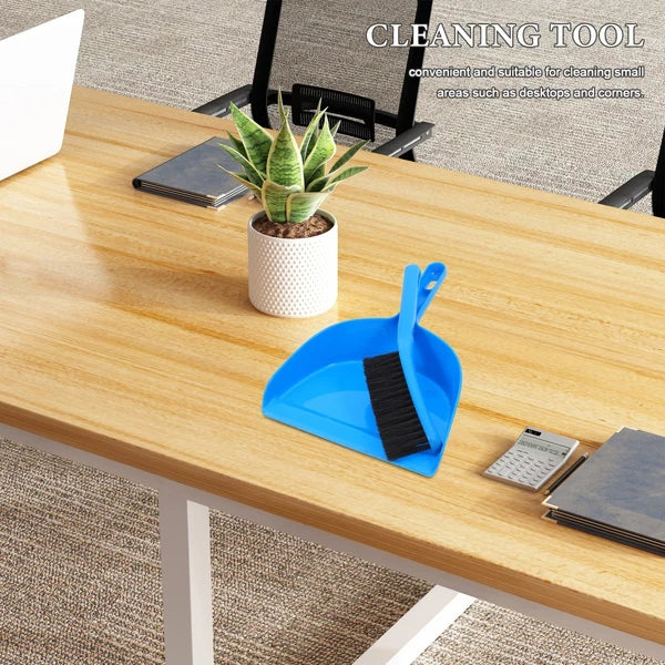 1 Set Small Broom and Dustpan Cleaning Set Desk Clean Broom Sweep Broom with