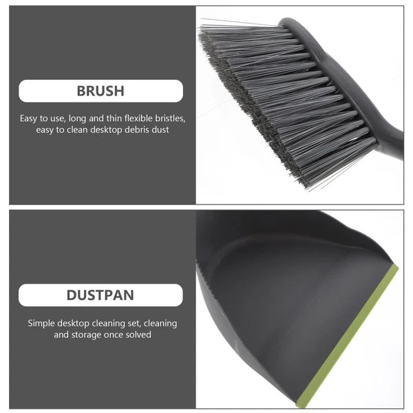 2 Sets of Small Broom and Dustpan Practical Home Cleaner Household Cleaning
